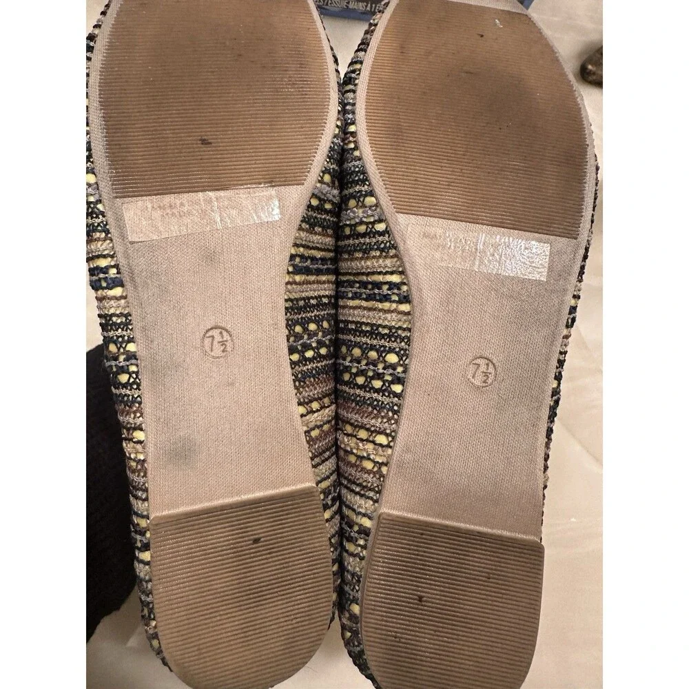 Women Refresh Fancy-01 Mixed Media Tribal Multicolored Ballet Flat size 7.5